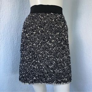 Dolce & Gabbana Nubby Wool Boucle  Textured A-Line Skirt EU 38 US 2